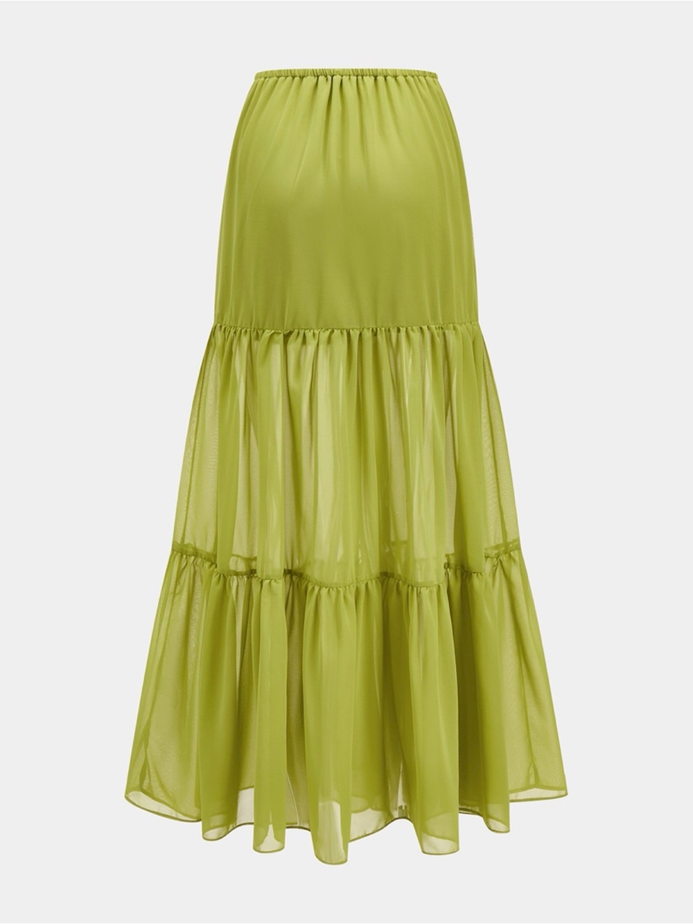 Commense Lace Panel V-Neck Top & Tiered Skirt Set - Picture 5 of 9